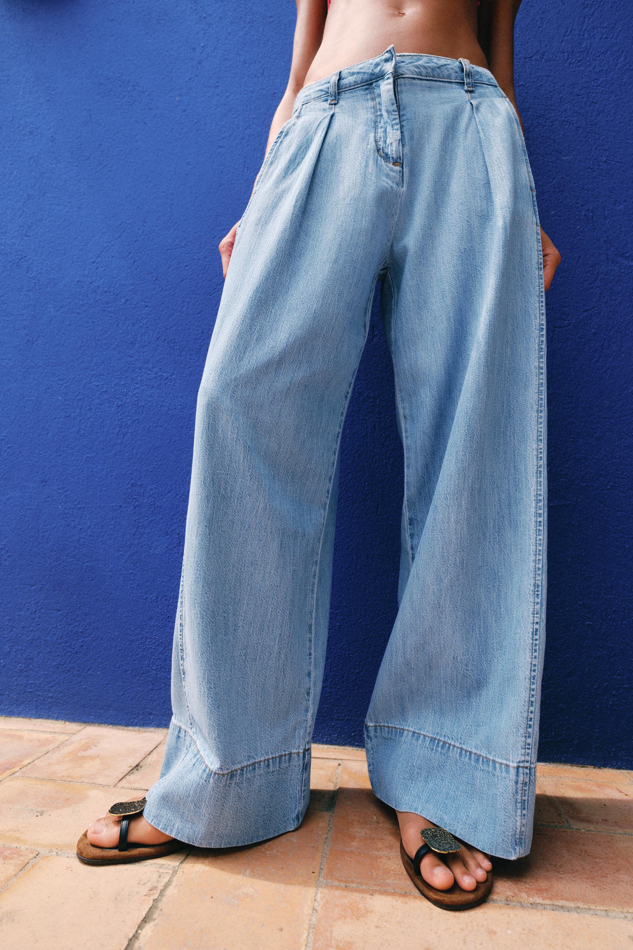 Z1975 HIGH WAISTED WIDE LEG JEANS WITH DARTS